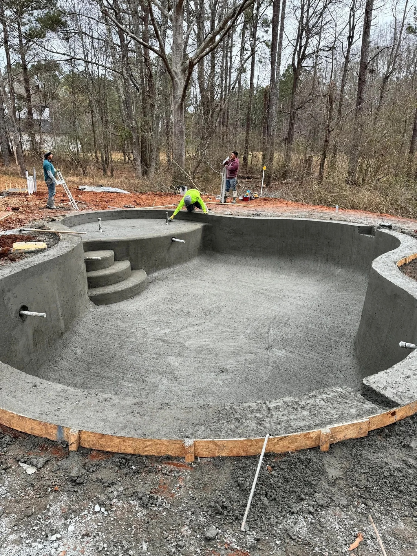 Stunning pool with night lighting